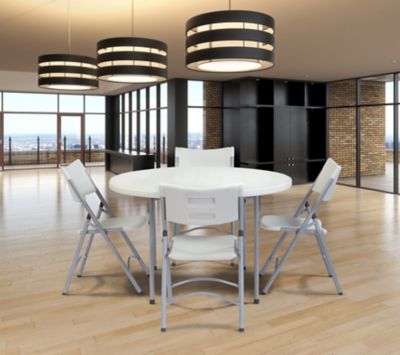 Image showing 7 th National Public Seating 48 in. Heavy-Duty Round Folding Table