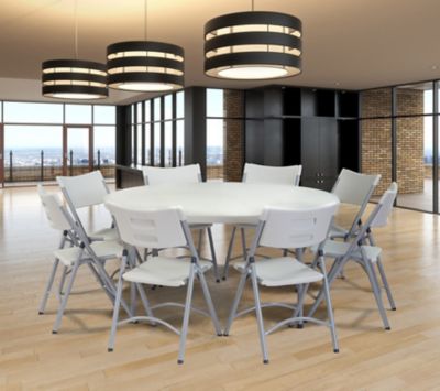 Image showing  60 in. Heavy-Duty Round Folding Table