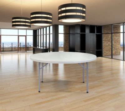 Image showing 6 th National Public Seating 60 in. Heavy-Duty Round Folding Table