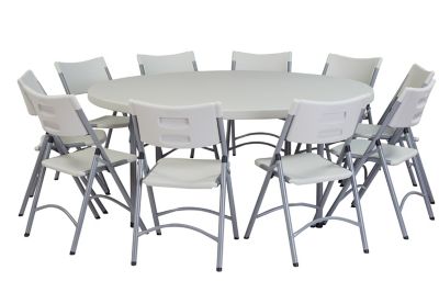 Image showing  71 in. Heavy-Duty Round Folding Table