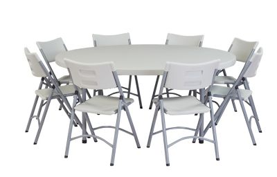 Image showing  71 in. Heavy-Duty Round Folding Table