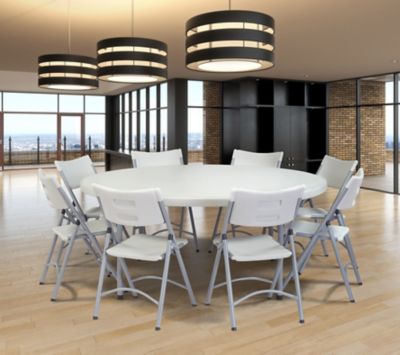 Image showing 5 th National Public Seating 71 in. Heavy-Duty Round Folding Table