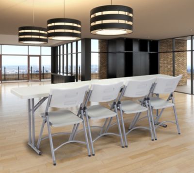 Image showing 5 th National Public Seating 18 in. x 96 in. Heavy-Duty Seminar Folding Table
