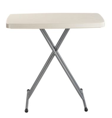 Image showing  Height-Adjustable Personal Folding Table, 150 lb. Capacity