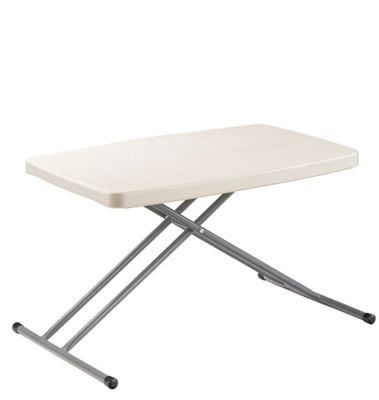 Image showing  Height-Adjustable Personal Folding Table, 150 lb. Capacity