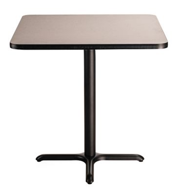 Image showing  Square Composite Wood Counter-Height Cafe Table with Laminate Top and Metal X-Base, 36 in.