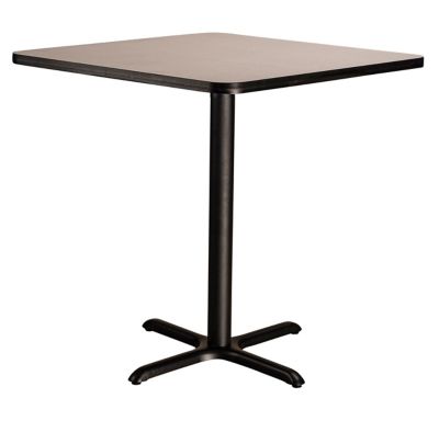 Image showing  Square Composite Wood Counter-Height Cafe Table with Laminate Top and Metal X-Base, 36 in.