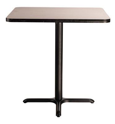 Image showing  Square Composite Wood Counter-Height Cafe Table with Laminate Top and Metal X-Base, 36 in.