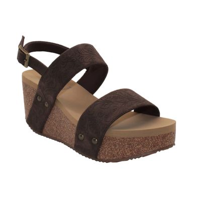 Volatile Summerlove Buckle Strap Wedge Sandals