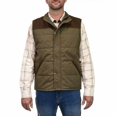 Ridgecut Faux Leather Vest, Polyester