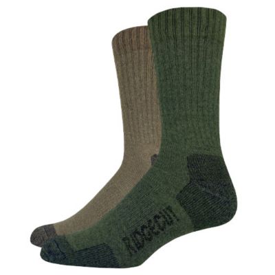 Ridgecut Men's Midweight Merino Wool-Blend Work Socks, 2-Pack