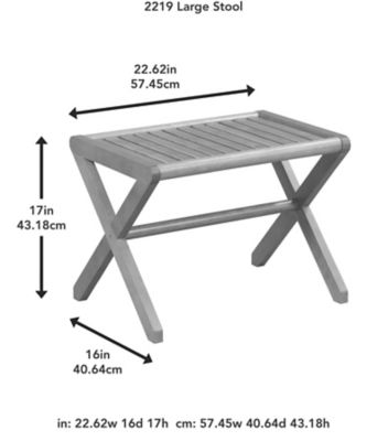 Image showing  Solid Wood Abingdon Large Stool/Bench, Espresso