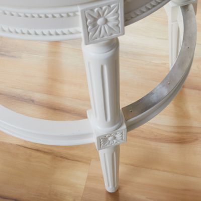 Image showing  Chapman Wood Bar-Height Swivel Bar Stool with High Back, 45 in.