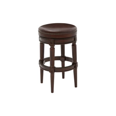 Image showing  Chapman 30 in. Wood Backless Bar-Height Swivel Barstool