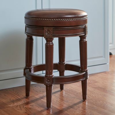 NewRidge Home Goods Backless Chapman Counter Height Stool Distressed Walnut