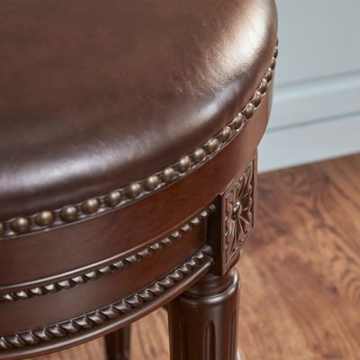 Image showing  Backless Chapman Counter Height Stool Distressed Walnut