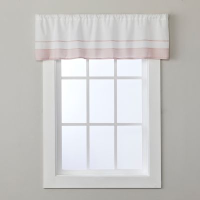 SKL Home Carrick Striped Window Valance, White