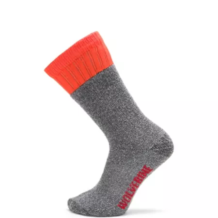 Wolverine Men's Heathered Wool Hunter Mid-Calf Socks 2 Pairs Men's Crew Socks