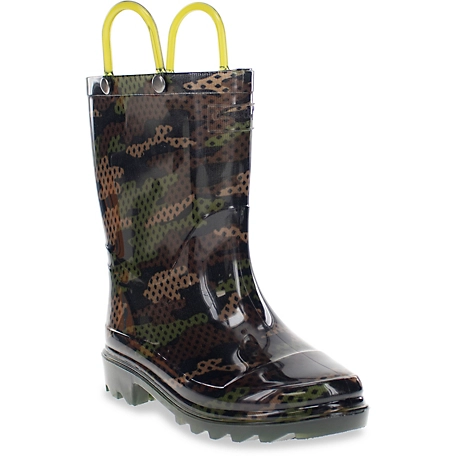 Western Chief Boys' Woodland Camo PVC Rain Boots