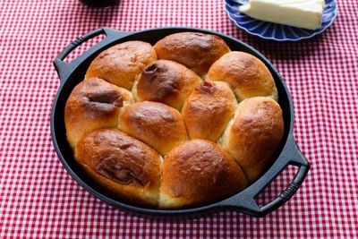 Image showing 7 th Lodge Cast Iron 10.25 in. Cast Iron Seasoned Baker's Skillet