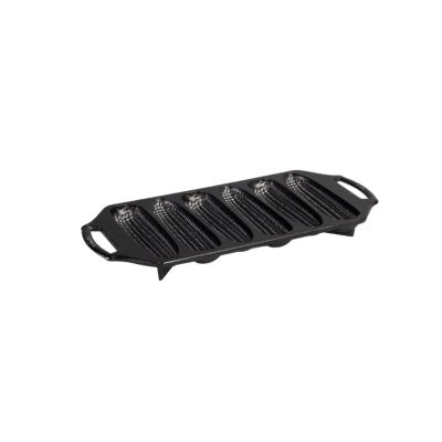 Image showing 5 th Lodge Cast Iron 6-Stick Seasoned Cornstick Pan