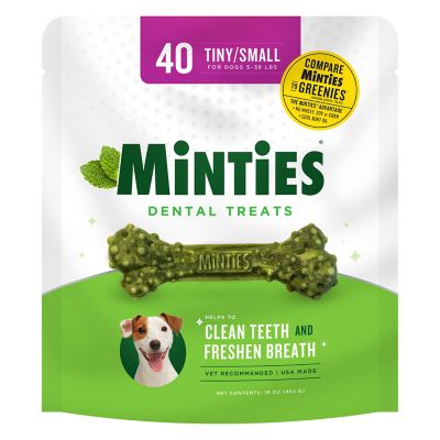 Minties Dog Dental Bone, Tiny/Small