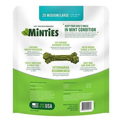 Image showing  Dental Dog Treats for Medium/Large Dogs 40+ lb.