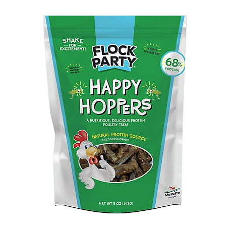Flock Party Happy Hoppers Poultry Treats, 5 oz.
