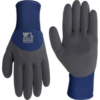 Wells Lamont Men's Lined Latex Knit Winter Gloves with Waterproof Coating, 1 Pair