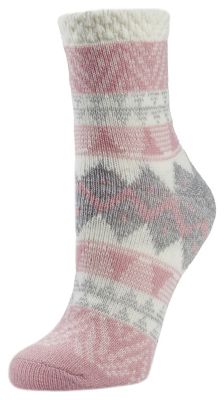 Little Hotties Women's Fireside Right to a Fair Isle Crew Socks, 1-Pair, 12077