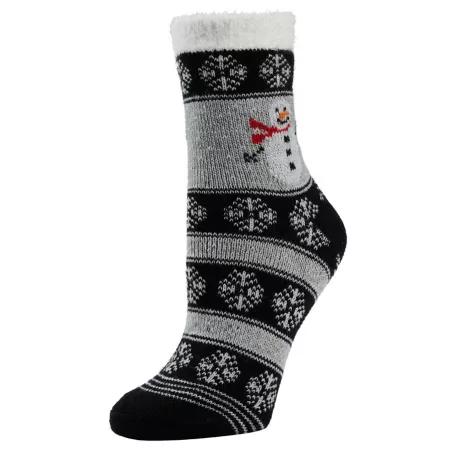 Men's Fireside Snowman Crew Little Hotties Socks 1 Pair Men's Crew Socks