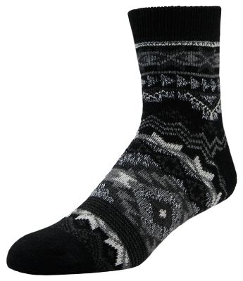 Little Hotties Men's Fireside Never Ending Aztec Crew Socks, 1 Pair