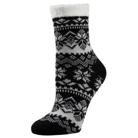 Little Hotties Women's Fireside Modern Nordic Crew Socks 1 Pair Women's Crew Socks