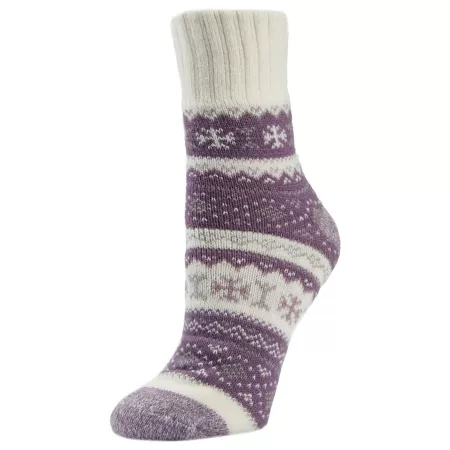 Little Hotties Women's Fireside Snowbound Crew Socks 1 Pair Women's Crew Socks