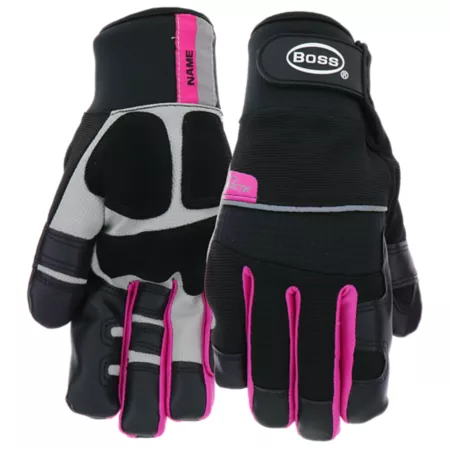 Boss Women's Performance Spandex Fleece-Lined Utility Gloves 1 Pair Work Gloves