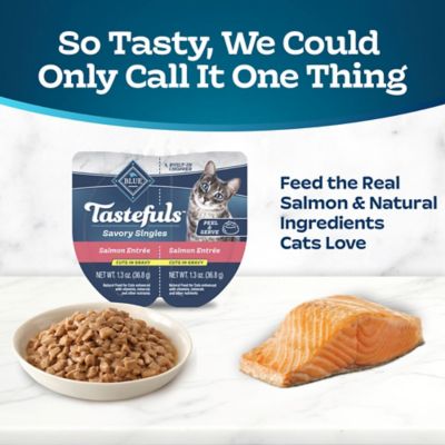 Image showing  Savory Singles Salmon Cuts in Gravy Wet Cat Food, 1.3 oz.