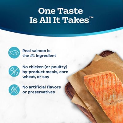 Image showing 5 th Blue Buffalo Tastefuls Savory Singles Salmon Cuts in Gravy Wet Cat Food, 1.3 oz.