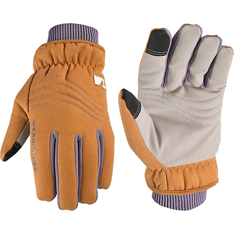 Wells Lamont Women's Wearpower Water-Resistant Lined Synthetic Leather Winter Gloves, 1 Pair
