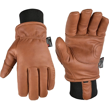 Wells Lamont Hydrahyde Grain Cowhide Lined Winter Gloves, 1 Pair