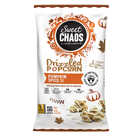 Sweet Chaos Wiley Wallaby Pumpkin Spice Drizzled Popcorn, 5.5 oz.