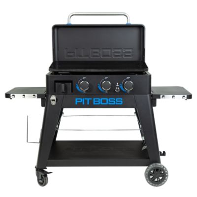 Image showing  3-Burner Ultimate Lift-Off Propane Gas Flat Top Griddle, 536 sq. in., Black/Blue