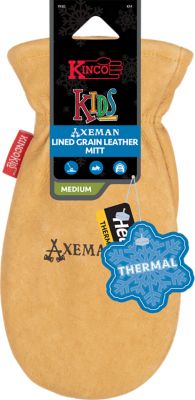 Kinco Full-Grain Leather Shirred Elastic Wrist Gloves, 1 Pair, Easy-On Cuff