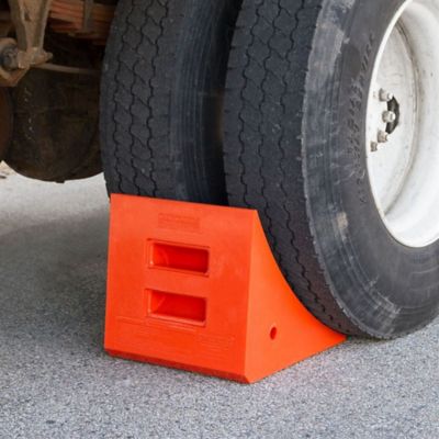 Image showing  General-Purpose Heavy-Duty Utility Wheel Chock, 46-65 in. Tire Diameter, 122 Ton Capacity