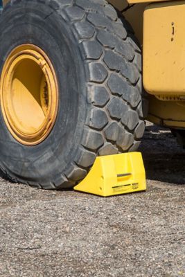 Image showing  Heavy-Duty Wheel Chock, 46-65 in. Tire Diameter, 122.5 Ton Capacity
