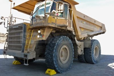 Image showing  Heavy-Duty Wheel Chock, 65-105 in. Tire Diameter, 275 Ton Capacity
