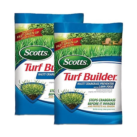 Scotts Turf Builder Halts Crabgrass Preventer with Lawn Food, 2-Pack, 13.35 lb.