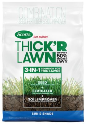 Image showing  22 lb. Turf Builder Thick'R Lawn and EZ Seed Patch and Repair Sun and Shade Bundle