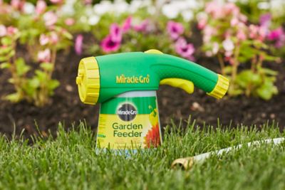 Image showing 7 th Miracle-Gro 1.5 lb. 600 sq. ft. Water Soluble All-Purpose Plant Food and Garden Feeder Bundle