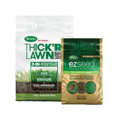 Image showing 7 th Scotts Turf Builder THICK'R LAWN Tall Fescue Mix and Scotts EZ Seed Patch & Repair Tall Fescue Lawns Bundle