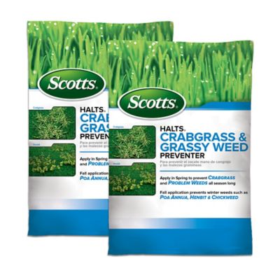 Scotts Halts Crabgrass and Grassy Weed Preventer, 2-Pack, 10.06 lb.